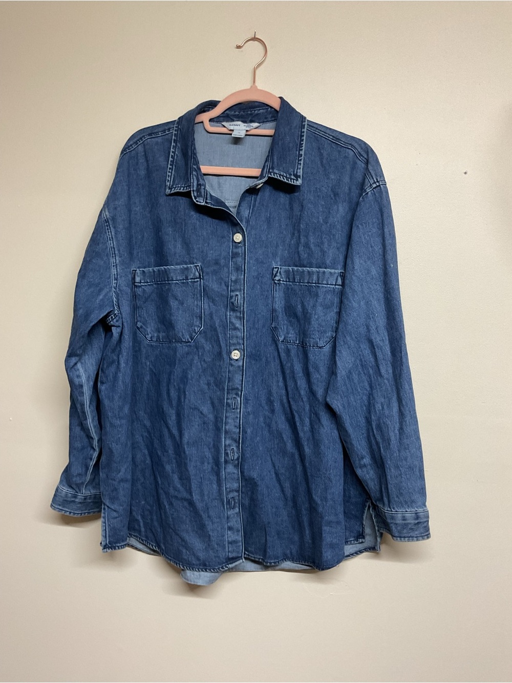 Old Navy Women's Denim Button-Down Shirt - Indigo